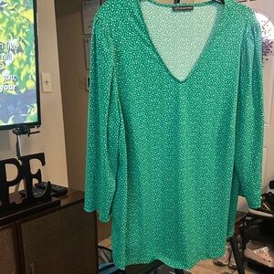 Adrianna Papell Green Blouse